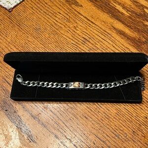 Tommy Conch Sterling Silver Topaz and Diamond Bracelet